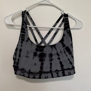Lululemon Energy Bra - 10 - Blue Shibori